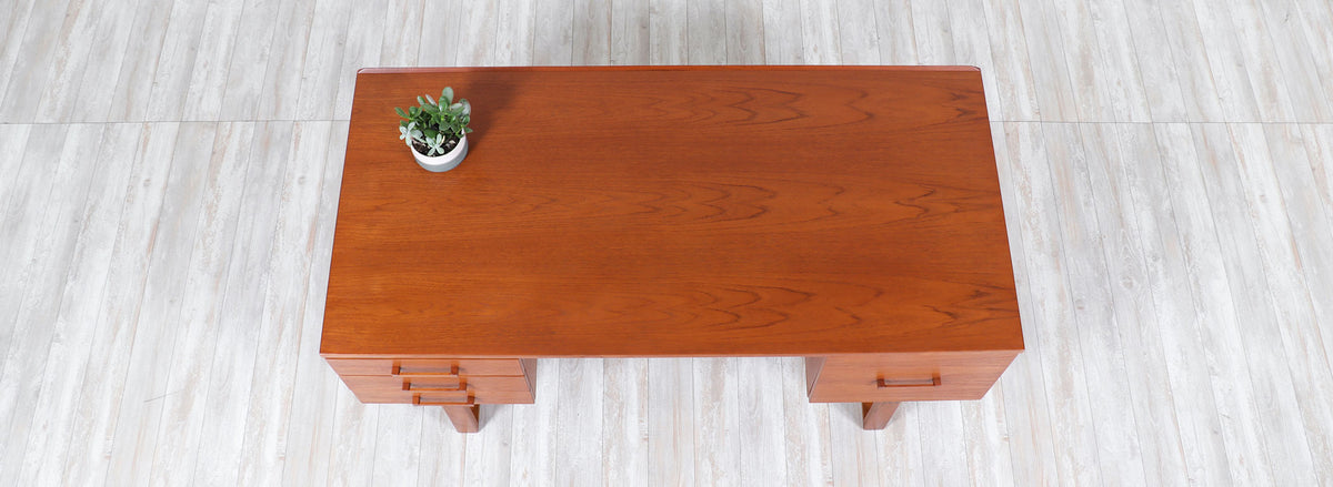 Henning Jensen & Torbin Valeur Executive Desk with Bookshelf for Dyrlund 