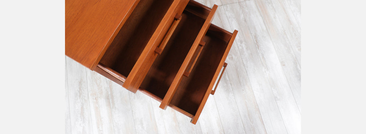 Henning Jensen & Torbin Valeur Executive Desk with Bookshelf for Dyrlund 