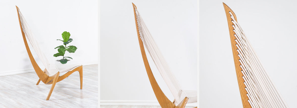 Original Jørgen Høvelskov "Harp" Chair for Christensen & Larsen 234