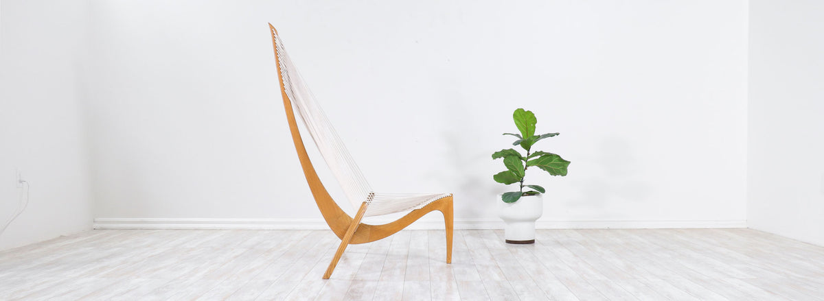 Original Jørgen Høvelskov "Harp" Chair for Christensen & Larsen 234