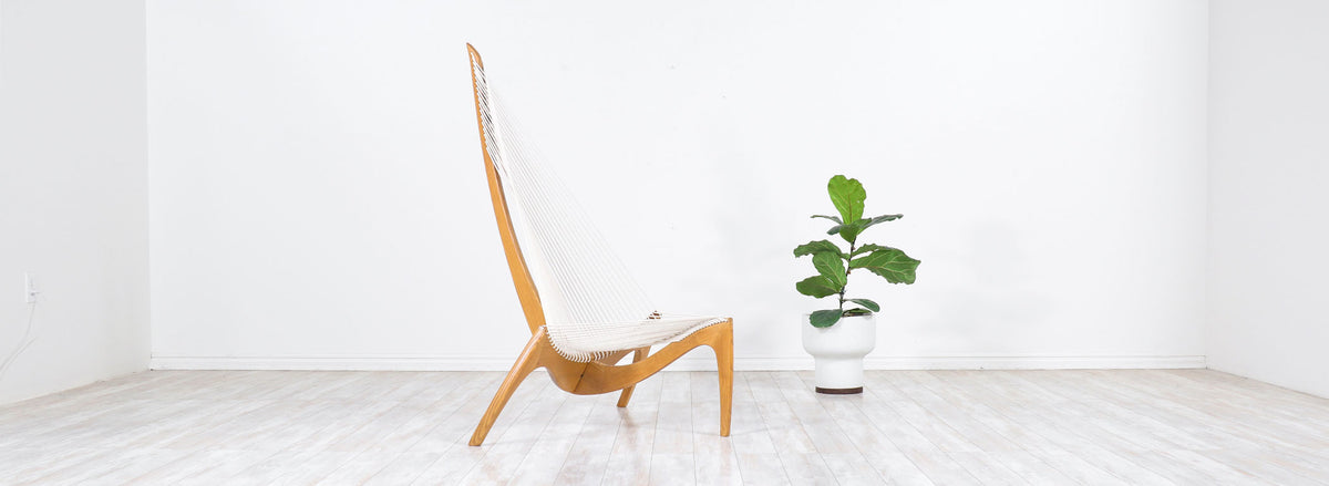 Original Jørgen Høvelskov "Harp" Chair for Christensen & Larsen 234