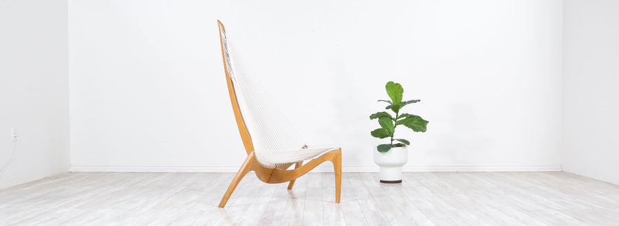 Original Jørgen Høvelskov "Harp" Chair for Christensen & Larsen 234