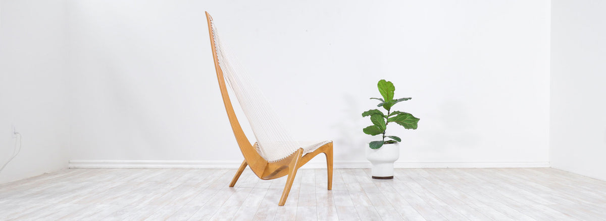 Original Jørgen Høvelskov "Harp" Chair for Christensen & Larsen 234