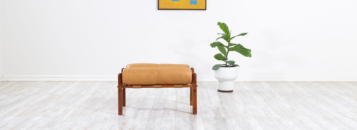 1970s Arne Norell "Inca" Stool for Norell Möbler
