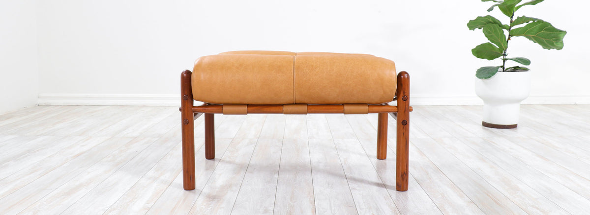 1970s Arne Norell "Inca" Stool for Norell Möbler
