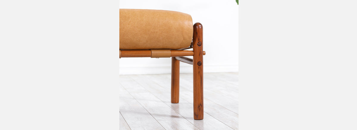 1970s Arne Norell "Inca" Stool for Norell Möbler