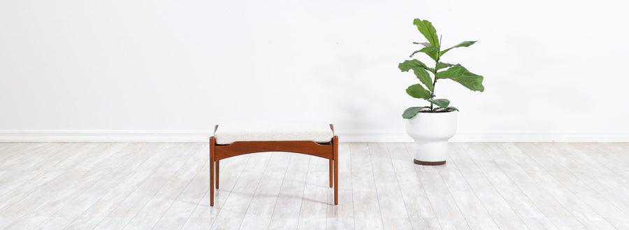 Danish Modern Teak Stool by Poul Jensen for Selig 