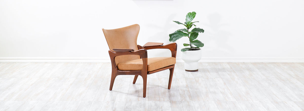 Adrian Pearsall Model 2291-C Wingback Chair for Craft Associates