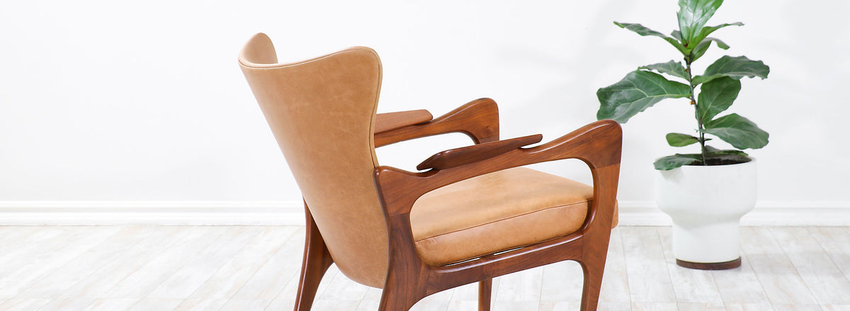 Adrian Pearsall Model 2291-C Wingback Chair for Craft Associates