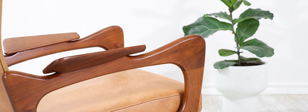 Adrian Pearsall Model 2291-C Wingback Chair for Craft Associates