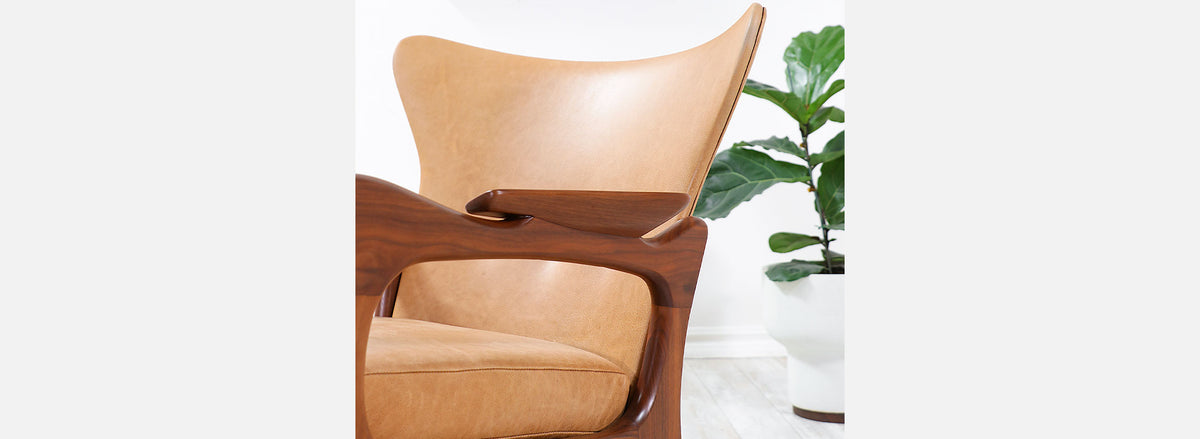 Adrian Pearsall Model 2291-C Wingback Chair for Craft Associates