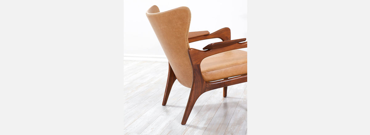 Adrian Pearsall Model 2291-C Wingback Chair for Craft Associates
