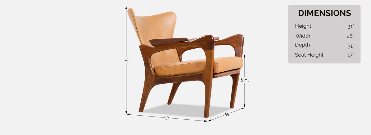 Adrian Pearsall Model 2291-C Wingback Chair for Craft Associates