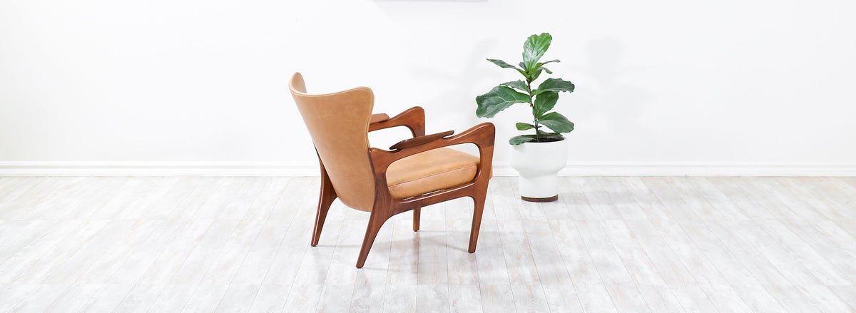 Adrian Pearsall Model 2291-C Wingback Chair for Craft Associates