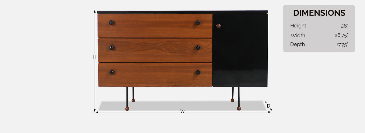 Greta M. Grossman Series-62 Credenza for Glenn of California 
