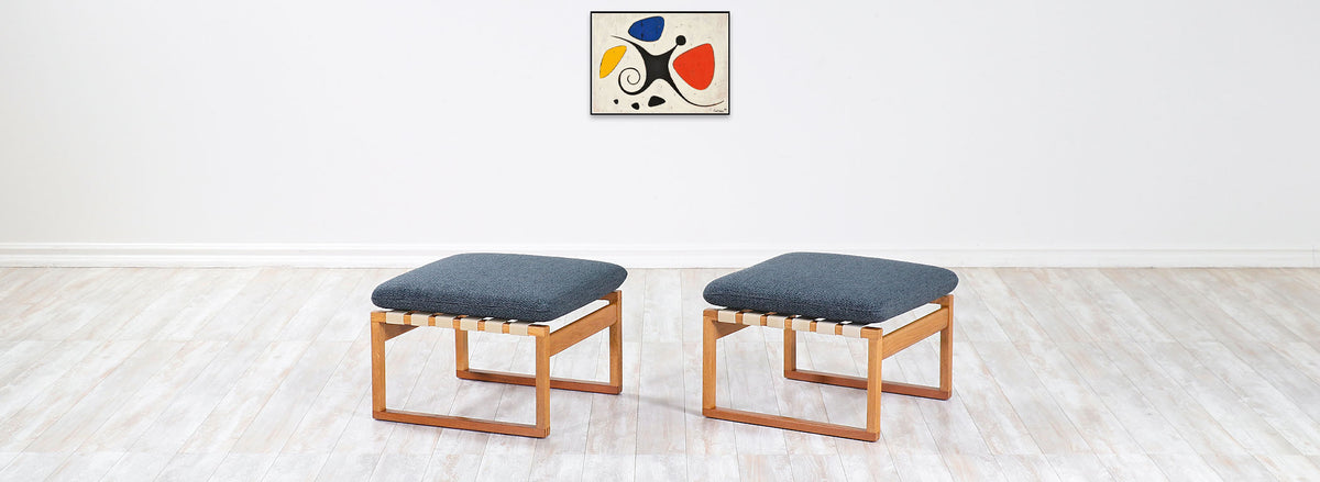 Børge Mogensen Model 2248 Stools for Fredericia Stolefabrik 