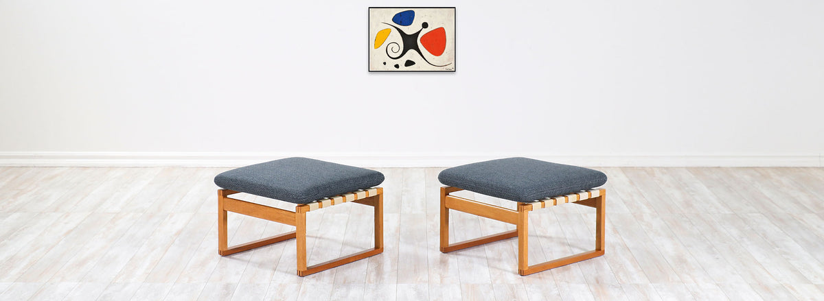 Børge Mogensen Model 2248 Stools for Fredericia Stolefabrik 