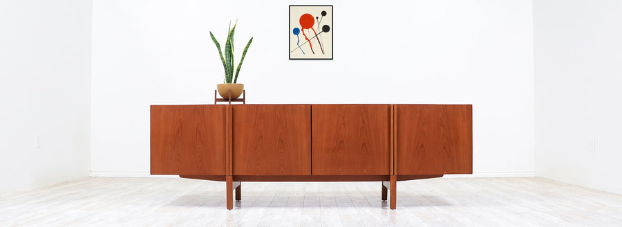 Ib Kofod-Larsen Teak Credenza for Faarup Møbelfabrik 