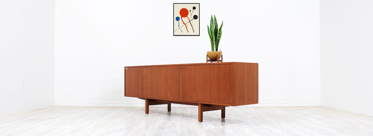 Ib Kofod-Larsen Teak Credenza for Faarup Møbelfabrik 