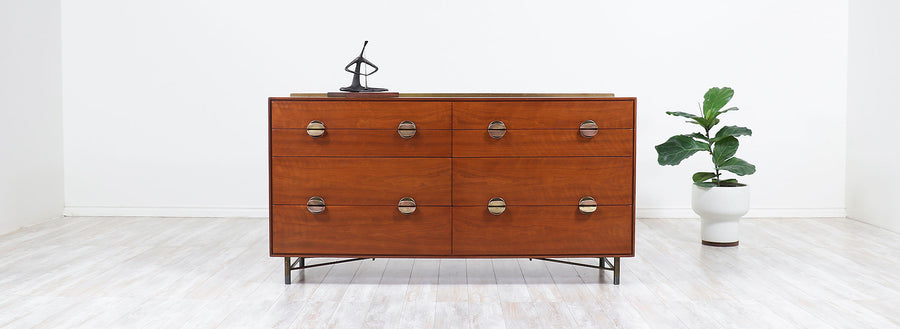 Finn Juhl Dresser with Brass Accents for Baker Furniture 
