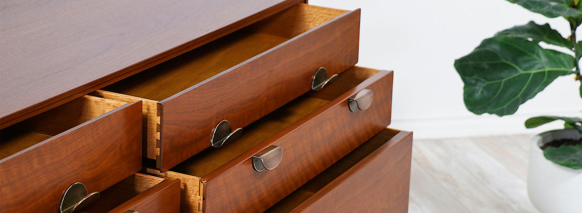 Finn Juhl Dresser with Brass Accents for Baker Furniture 