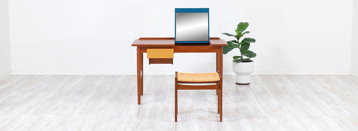 Arne Vodder Teak Vanity / Writing Desk for Sibast Møbler