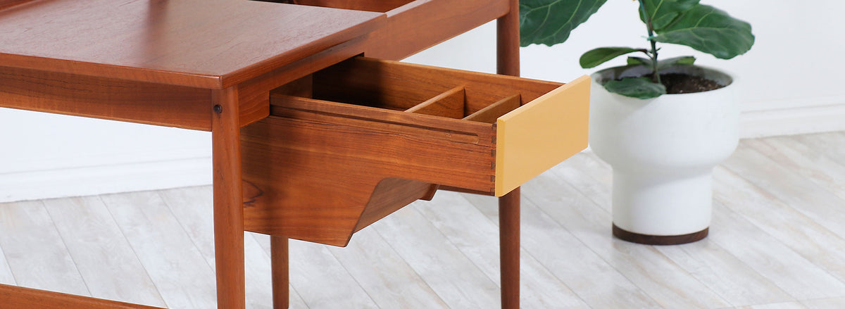 Arne Vodder Teak Vanity / Writing Desk for Sibast Møbler