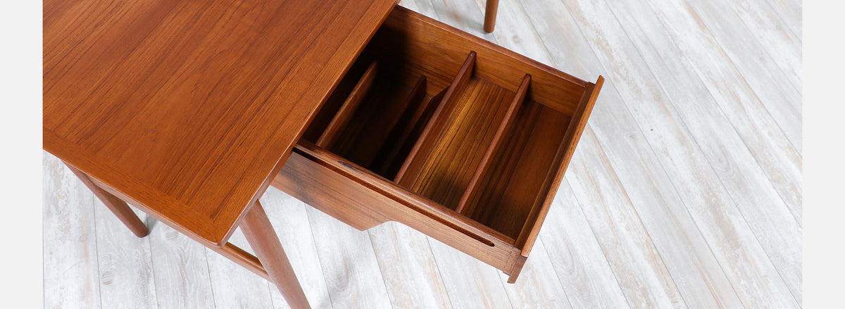 Arne Vodder Teak Wood Vanity / Writing Desk for Sibast Møbler