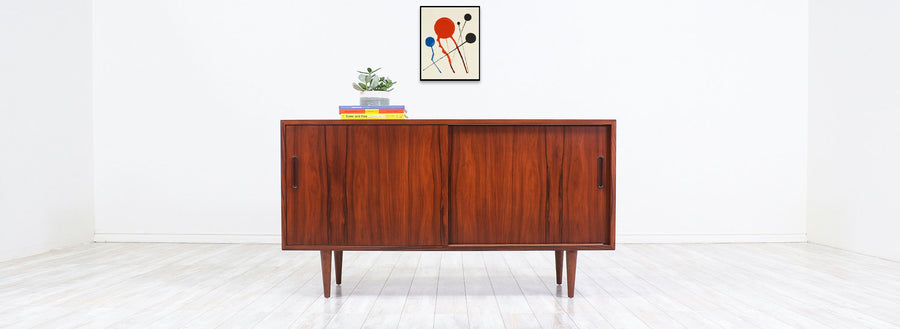 Danish Modern Rosewood Credenza by Carlo Jensen for Hundevad & Co. 