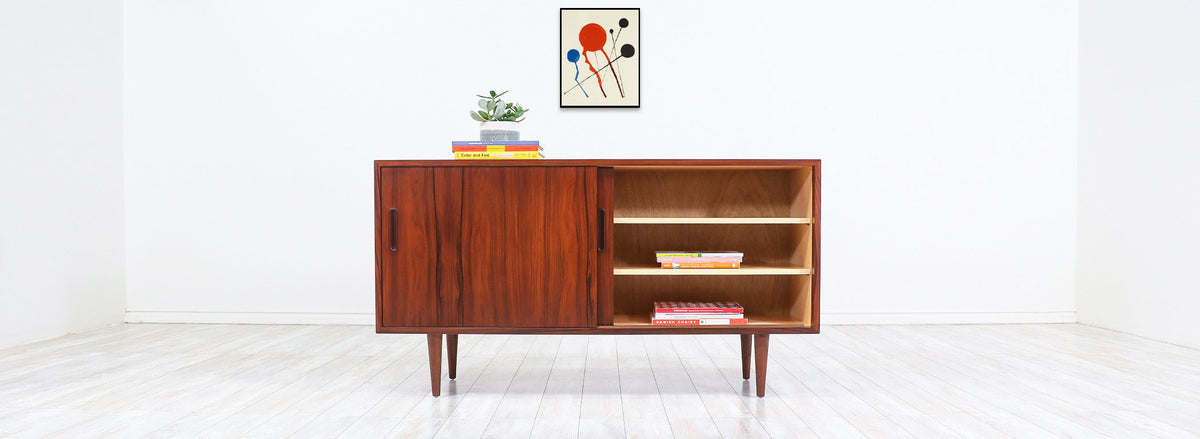 Danish Modern Rosewood Credenza by Carlo Jensen for Hundevad & Co. 