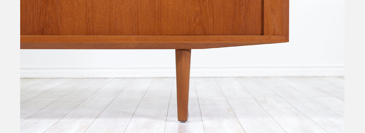 Danish Modern Tambour-Door Credenza by Carlo Jensen for Hundevad & Co.