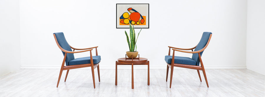Peter Hvidt & Orla Mølgaard-Nielsen Teak Lounge Chairs for France & Søn 