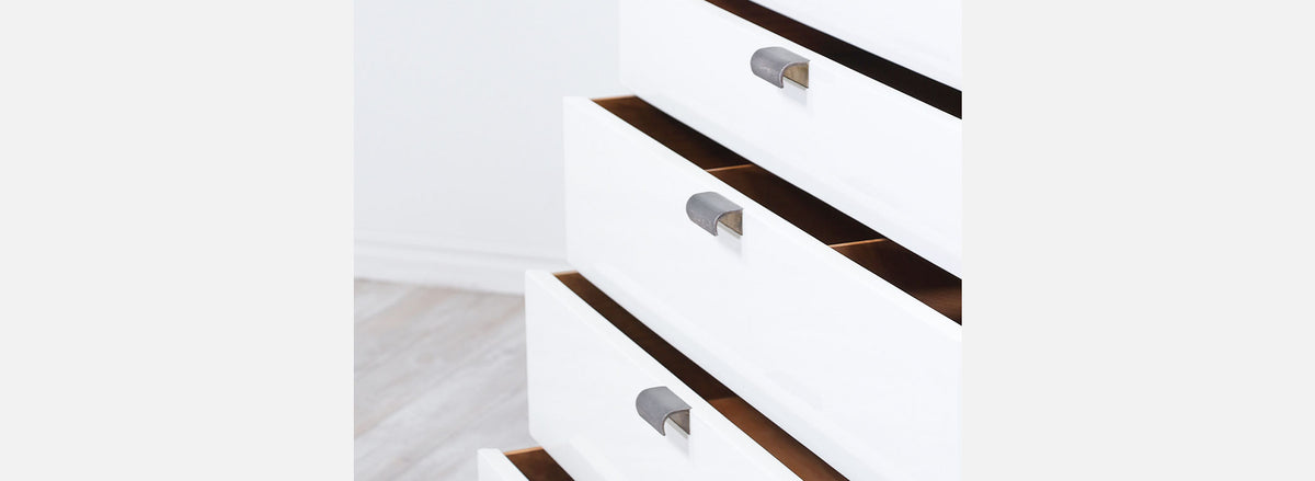 George Nelson Two-Tone Lacquered & Walnut Chest of Drawers for Herman Miller 