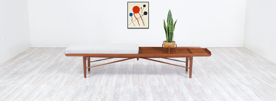 Finn Juhl Model 406 Coffee Table / Bench for Baker Furniture 