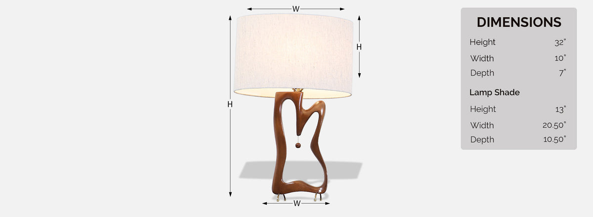 Mid-Century Modern Biomorphic Table Lamps 