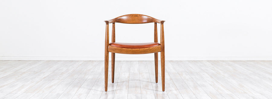 Hans J. Wegner JH 501 "Round" Oak Armchair for Johannes Hansen 
