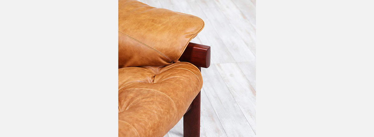 Percival Lafer MP-41 Series Brazilian Leather Sofa 