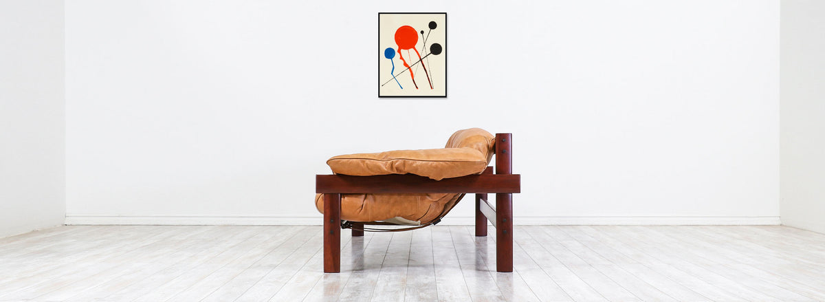 Percival Lafer MP-41 Series Brazilian Leather Sofa 