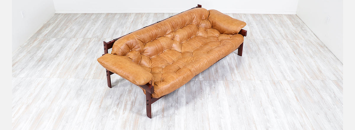 Percival Lafer MP-41 Series Brazilian Leather Sofa 