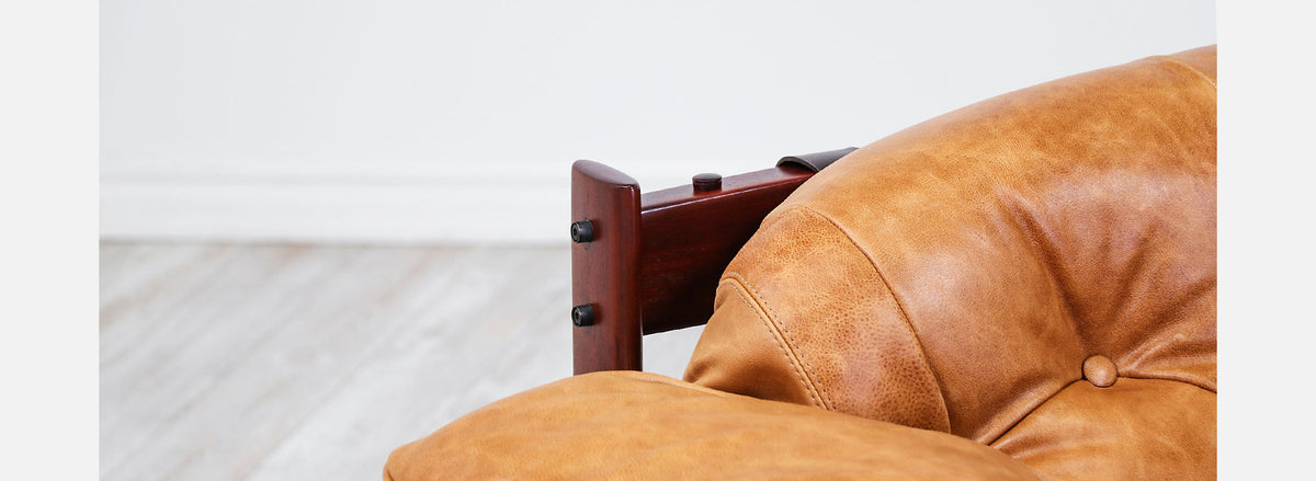 Percival Lafer MP-41 Series Brazilian Leather Sofa 