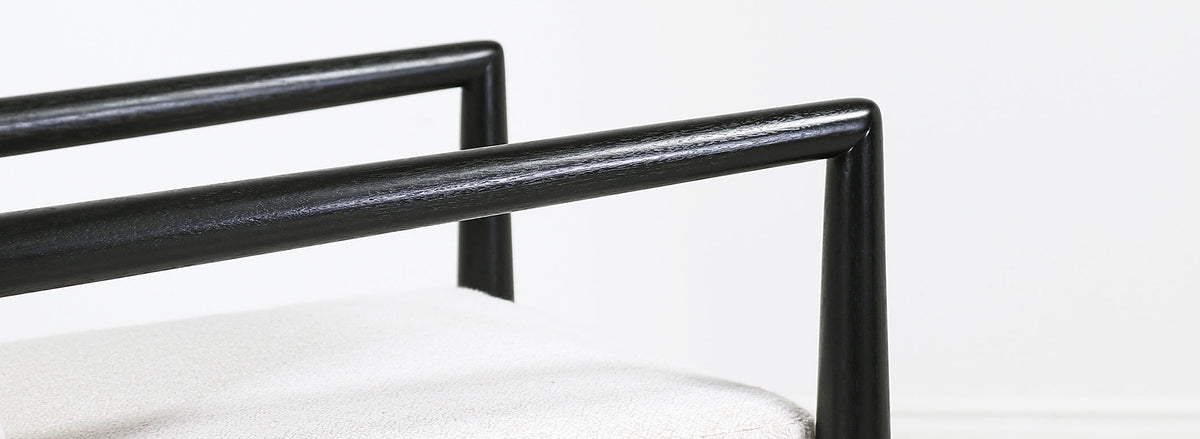 T.H. Robsjohn-Gibbings Ebonized Lounge Chairs for Widdicomb