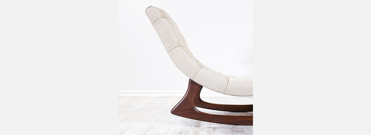 Adrian Pearsall Tufted Chaise Lounge Chair for Craft Associates 