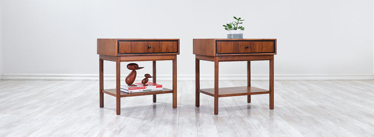 Jack Cartwright Two-Tier Night Stands for Founders Co.