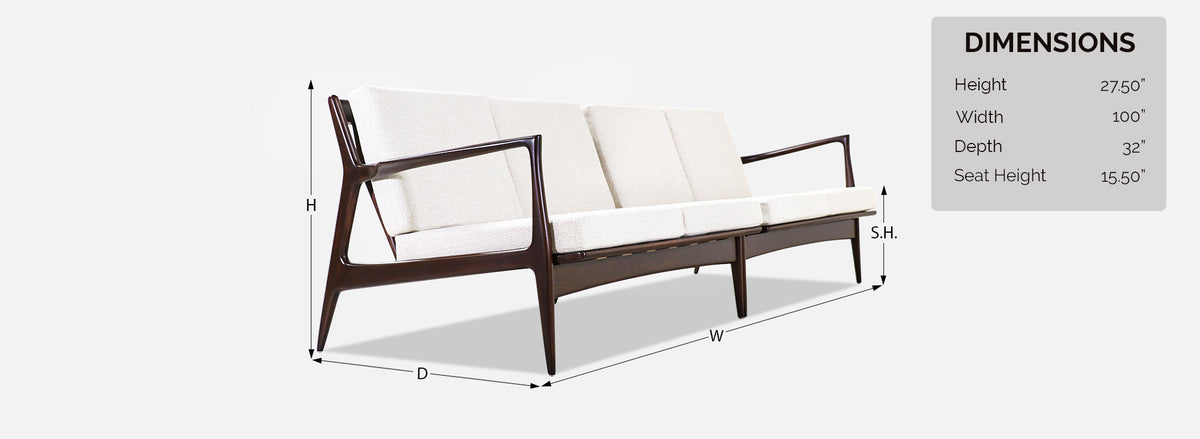 Ib Kofod-Larsen Sectinal Sofa or Love Seats for Selig 