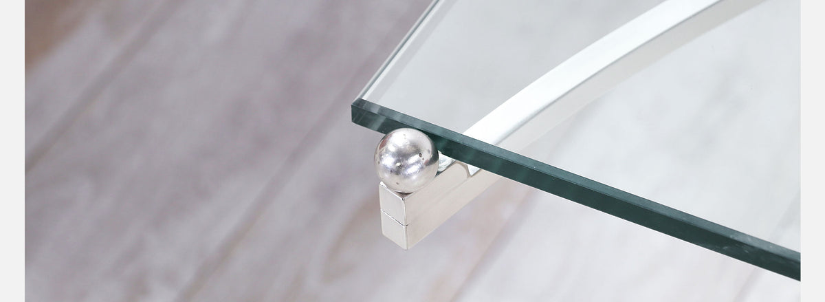 Charles Hollis Jones "Treillage" Chrome & Lucite Coffee Table 