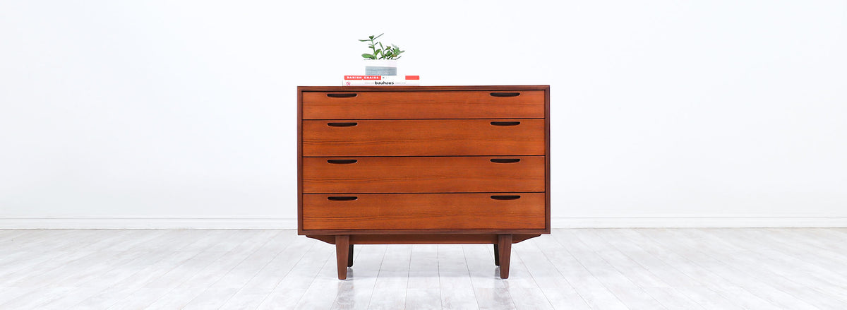Ib Kofod-Larsen Teak Chest / Vanity for Brande Møbelfabrik 