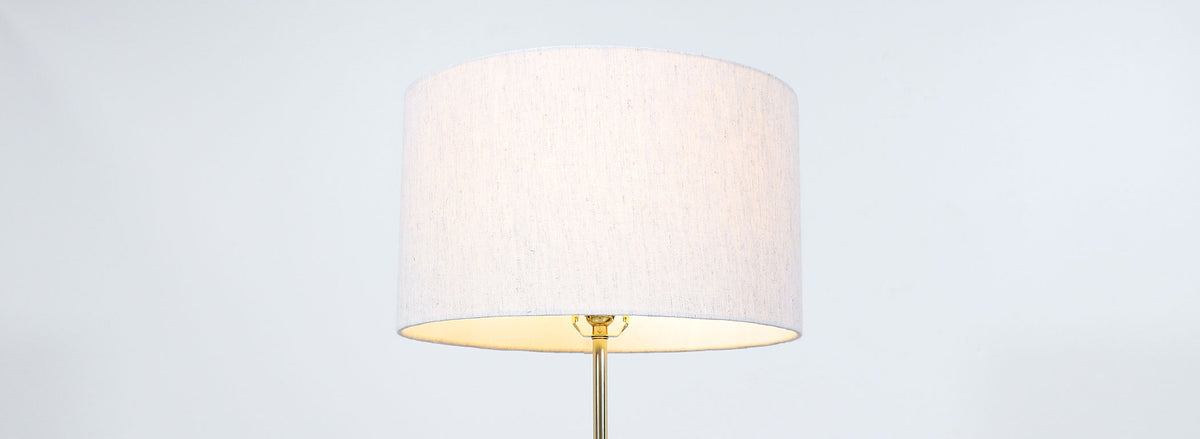 Mid-Century Brass Tripod Floor Lamp by Laurel Light Co. 