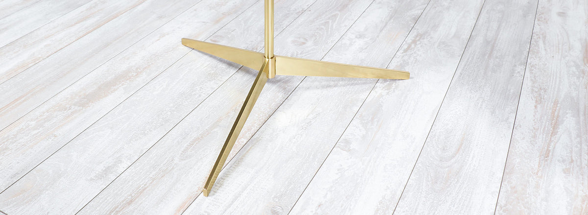 Mid-Century Tripod Brass Floor Lamp by Laurel Light Co.