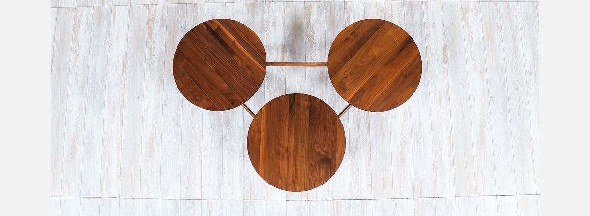 Mid-Century Modern Sculpted Floating-Top Coffee Table by Ace-Hi
