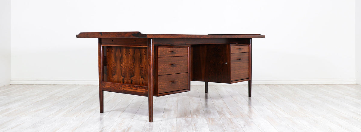 Arne Vodder Executive Rosewood Desk for Sibast Møbler 